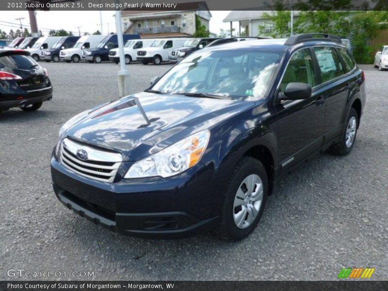 Deep Indigo Pearl / Warm Ivory 2012 Subaru Outback 2.5i