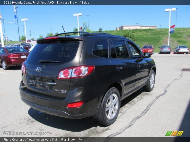 Espresso Brown / Beige 2011 Hyundai Santa Fe Limited AWD