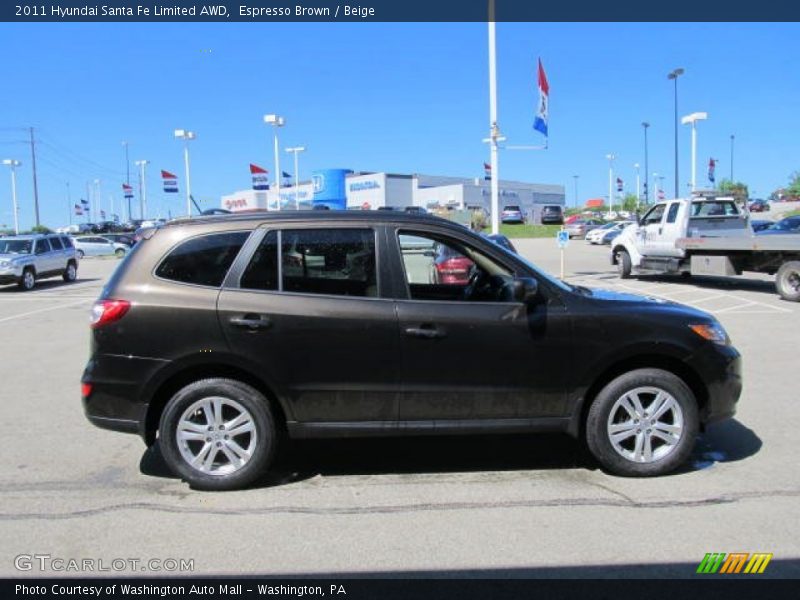 Espresso Brown / Beige 2011 Hyundai Santa Fe Limited AWD