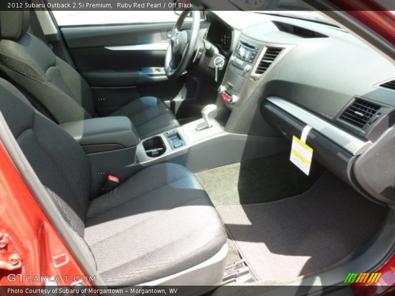 Ruby Red Pearl / Off Black 2012 Subaru Outback 2.5i Premium