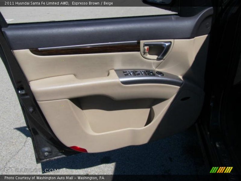 Espresso Brown / Beige 2011 Hyundai Santa Fe Limited AWD