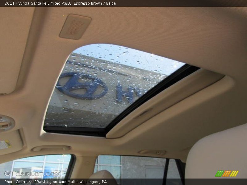 Espresso Brown / Beige 2011 Hyundai Santa Fe Limited AWD