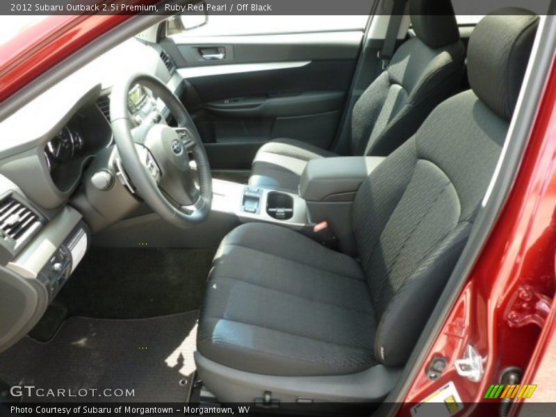 Ruby Red Pearl / Off Black 2012 Subaru Outback 2.5i Premium