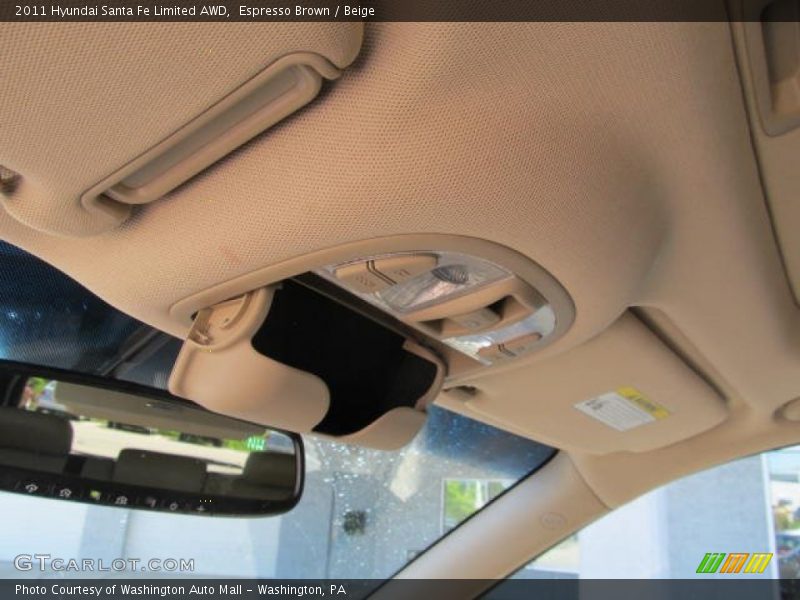 Espresso Brown / Beige 2011 Hyundai Santa Fe Limited AWD