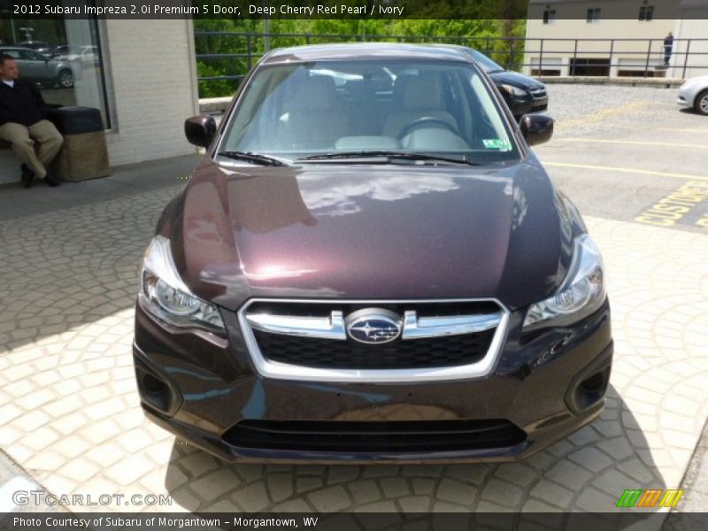 Deep Cherry Red Pearl / Ivory 2012 Subaru Impreza 2.0i Premium 5 Door