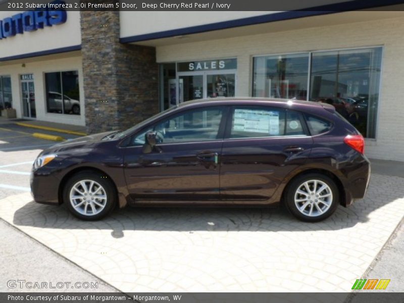 Deep Cherry Red Pearl / Ivory 2012 Subaru Impreza 2.0i Premium 5 Door