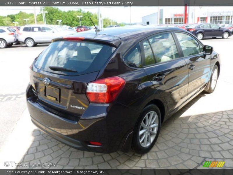 Deep Cherry Red Pearl / Ivory 2012 Subaru Impreza 2.0i Premium 5 Door