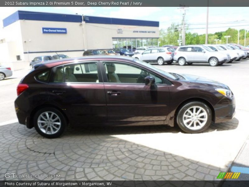 Deep Cherry Red Pearl / Ivory 2012 Subaru Impreza 2.0i Premium 5 Door