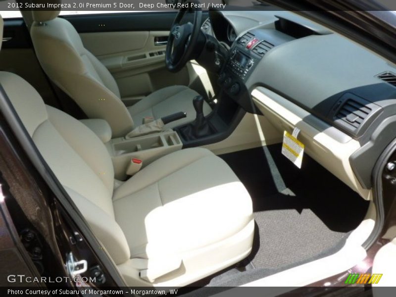 Deep Cherry Red Pearl / Ivory 2012 Subaru Impreza 2.0i Premium 5 Door