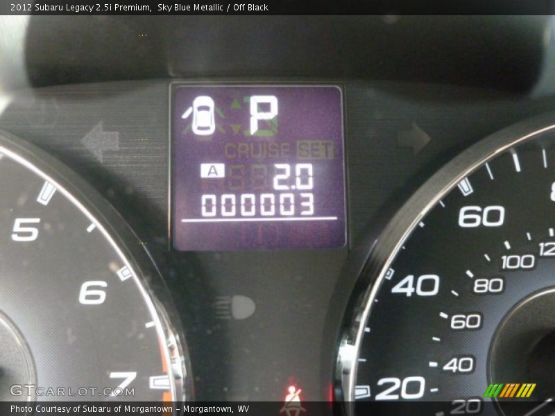Sky Blue Metallic / Off Black 2012 Subaru Legacy 2.5i Premium