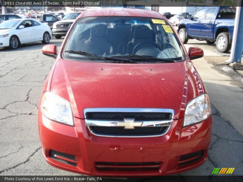 Sport Red / Charcoal 2011 Chevrolet Aveo LT Sedan