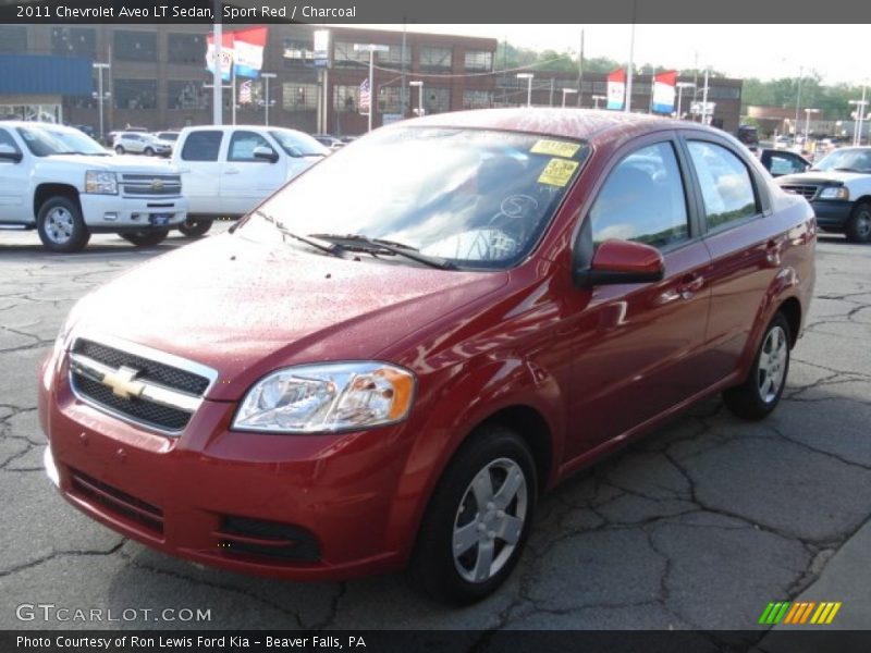 Sport Red / Charcoal 2011 Chevrolet Aveo LT Sedan