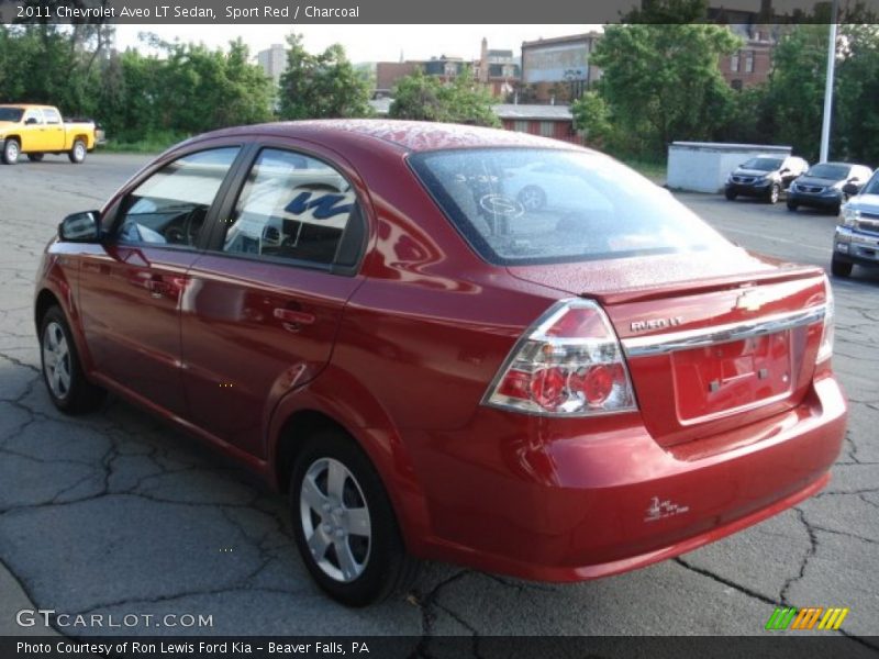 Sport Red / Charcoal 2011 Chevrolet Aveo LT Sedan