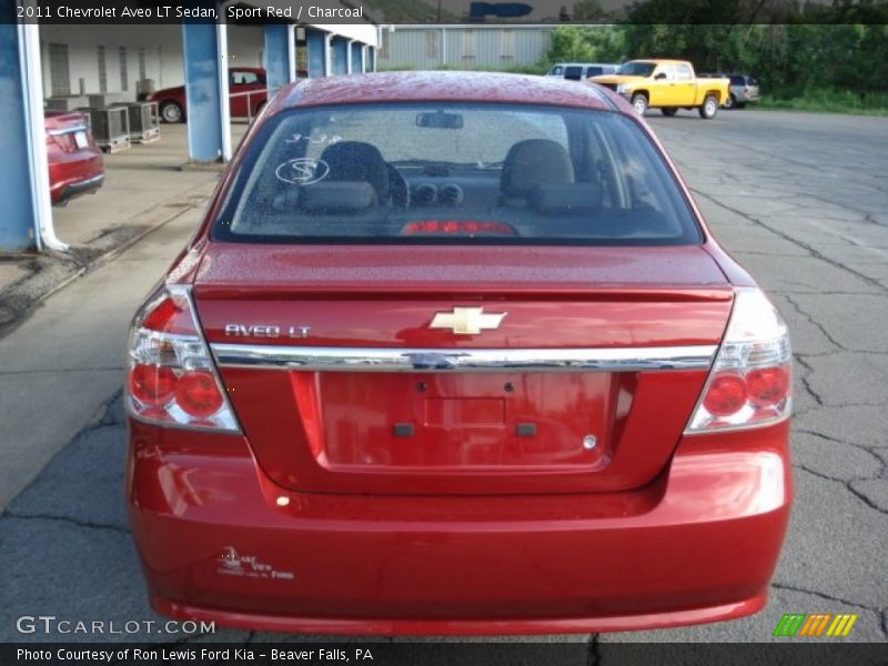 Sport Red / Charcoal 2011 Chevrolet Aveo LT Sedan