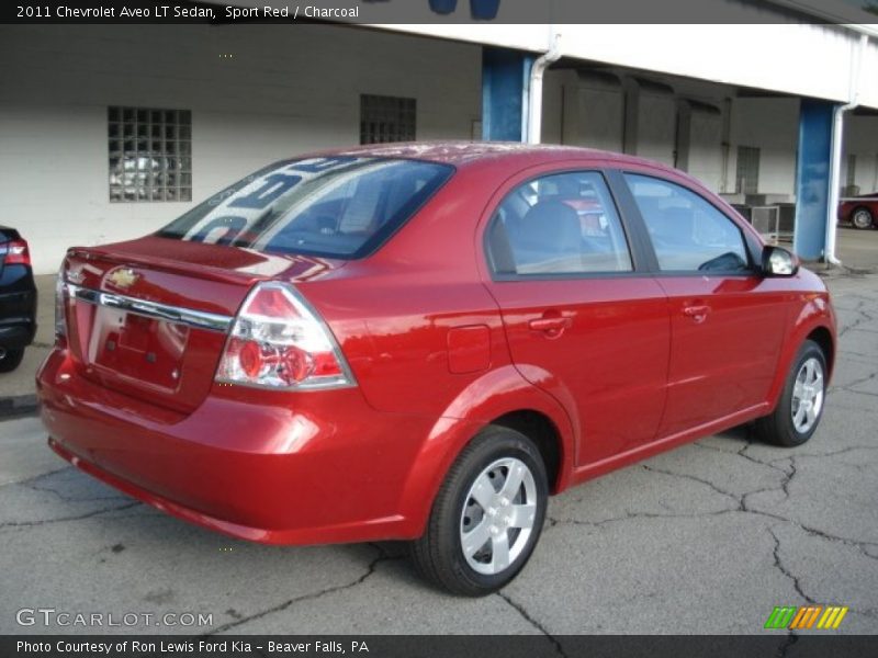 Sport Red / Charcoal 2011 Chevrolet Aveo LT Sedan