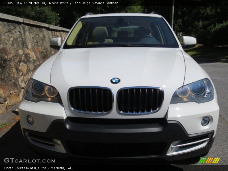 Alpine White / Sand Beige Nevada Leather 2009 BMW X5 xDrive30i