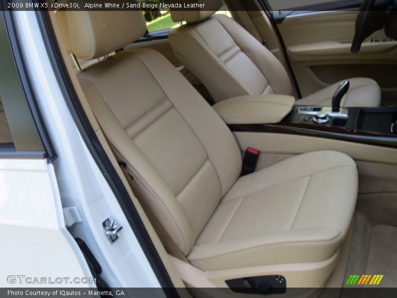 Alpine White / Sand Beige Nevada Leather 2009 BMW X5 xDrive30i
