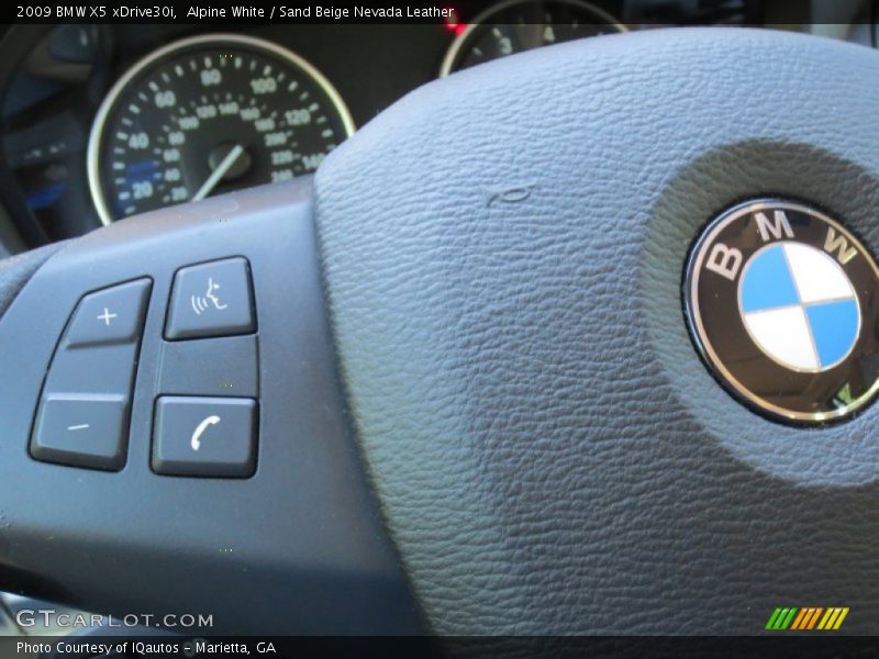 Alpine White / Sand Beige Nevada Leather 2009 BMW X5 xDrive30i