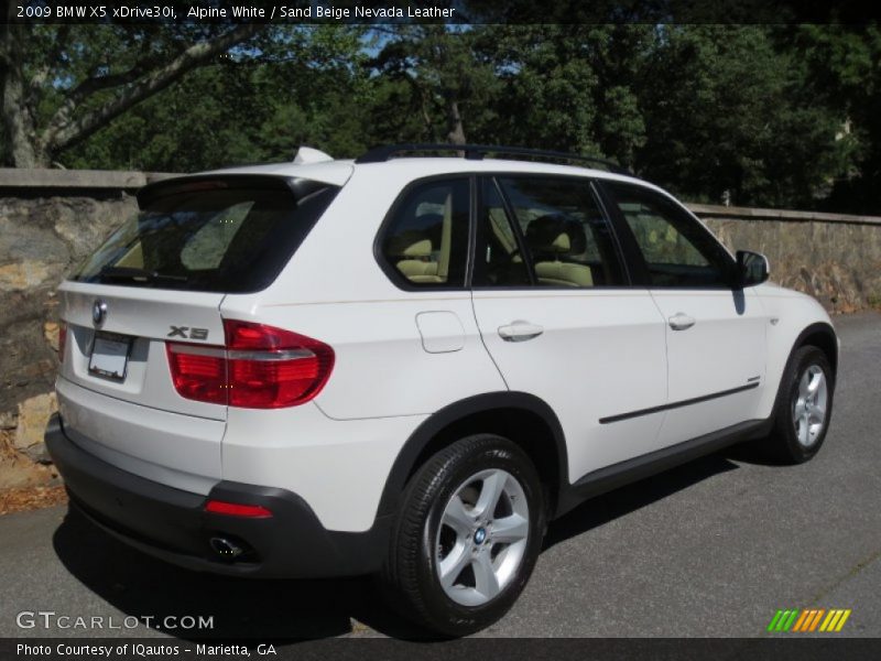 Alpine White / Sand Beige Nevada Leather 2009 BMW X5 xDrive30i