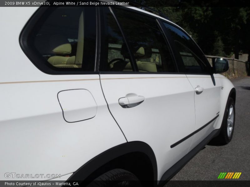 Alpine White / Sand Beige Nevada Leather 2009 BMW X5 xDrive30i