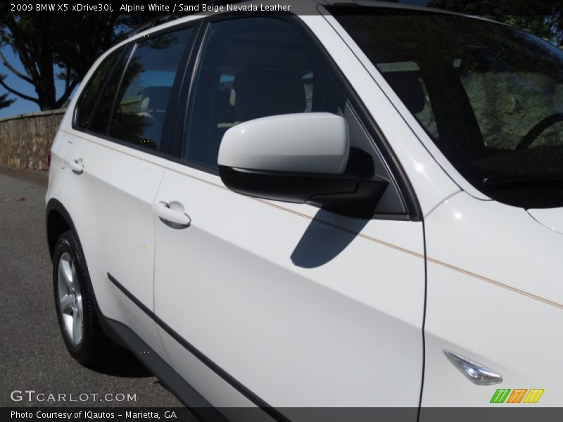 Alpine White / Sand Beige Nevada Leather 2009 BMW X5 xDrive30i