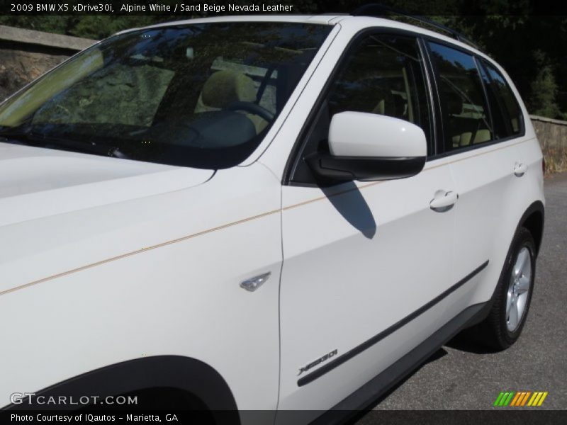 Alpine White / Sand Beige Nevada Leather 2009 BMW X5 xDrive30i