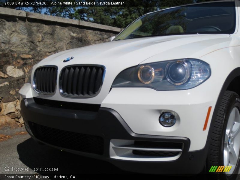 Alpine White / Sand Beige Nevada Leather 2009 BMW X5 xDrive30i