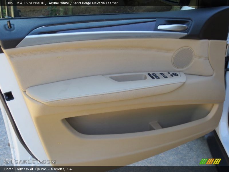 Alpine White / Sand Beige Nevada Leather 2009 BMW X5 xDrive30i