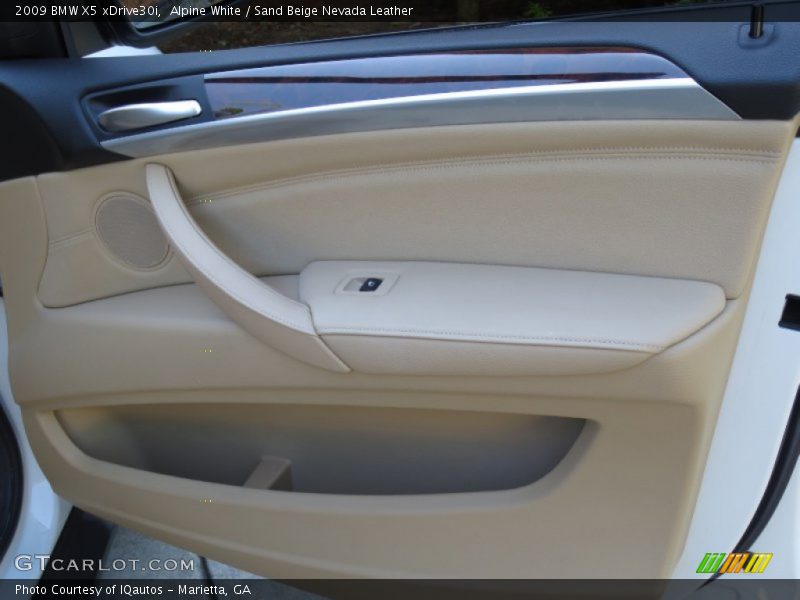 Alpine White / Sand Beige Nevada Leather 2009 BMW X5 xDrive30i