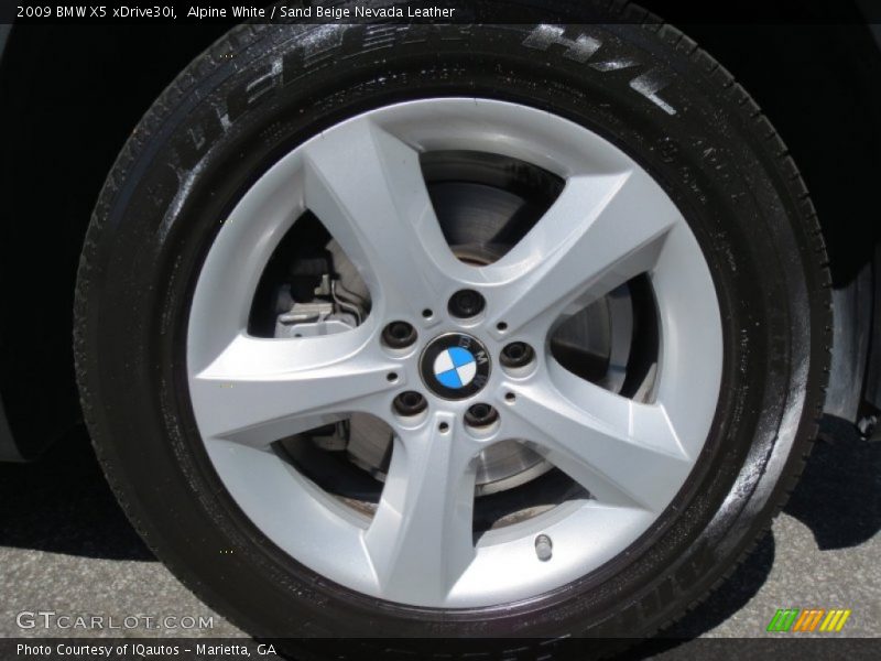 Alpine White / Sand Beige Nevada Leather 2009 BMW X5 xDrive30i