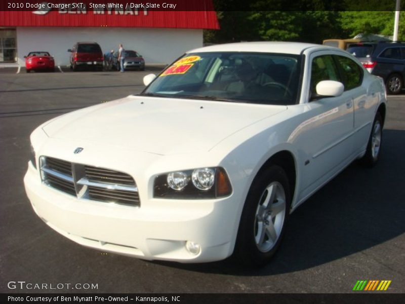 Stone White / Dark Slate Gray 2010 Dodge Charger SXT