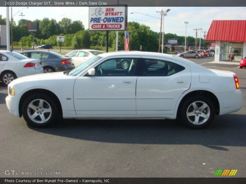 Stone White / Dark Slate Gray 2010 Dodge Charger SXT