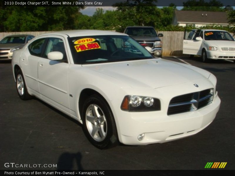 Stone White / Dark Slate Gray 2010 Dodge Charger SXT