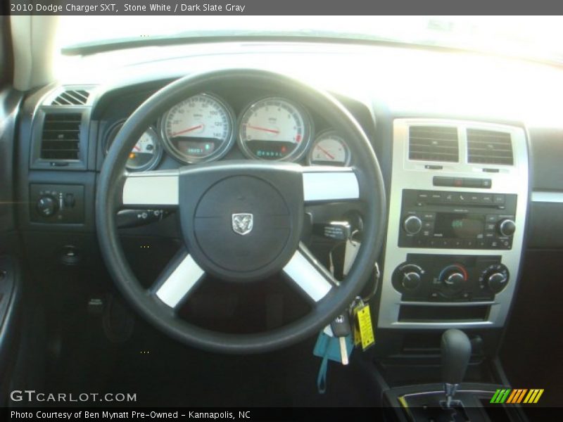 Stone White / Dark Slate Gray 2010 Dodge Charger SXT