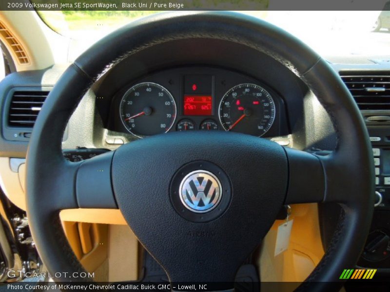  2009 Jetta SE SportWagen Steering Wheel