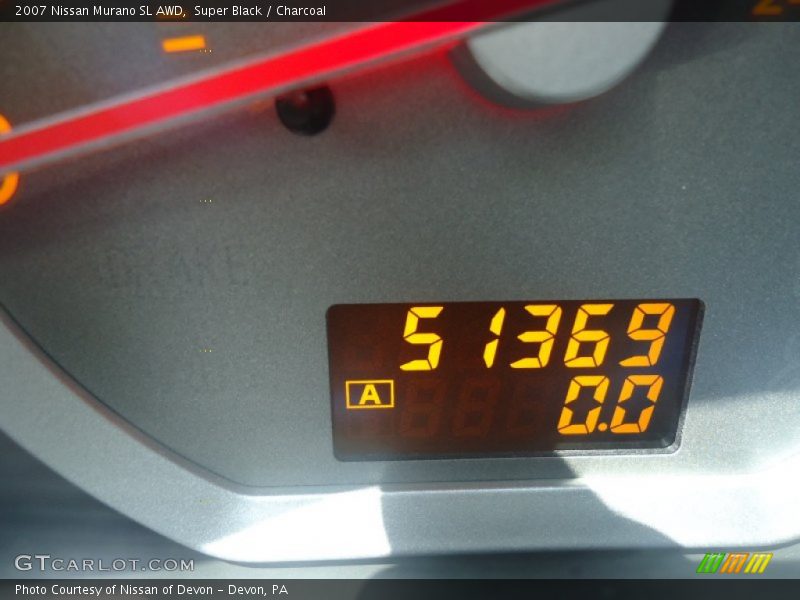 Super Black / Charcoal 2007 Nissan Murano SL AWD