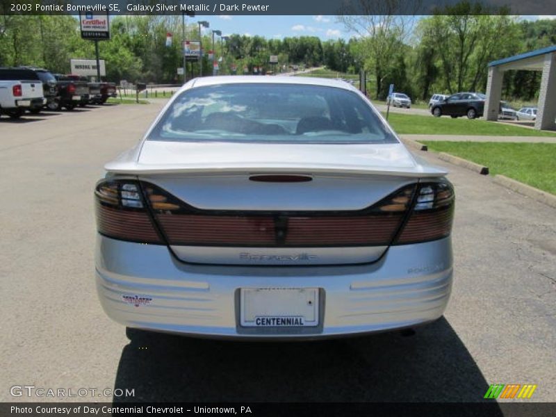 Galaxy Silver Metallic / Dark Pewter 2003 Pontiac Bonneville SE