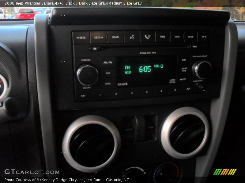 Black / Dark Slate Gray/Medium Slate Gray 2008 Jeep Wrangler Sahara 4x4