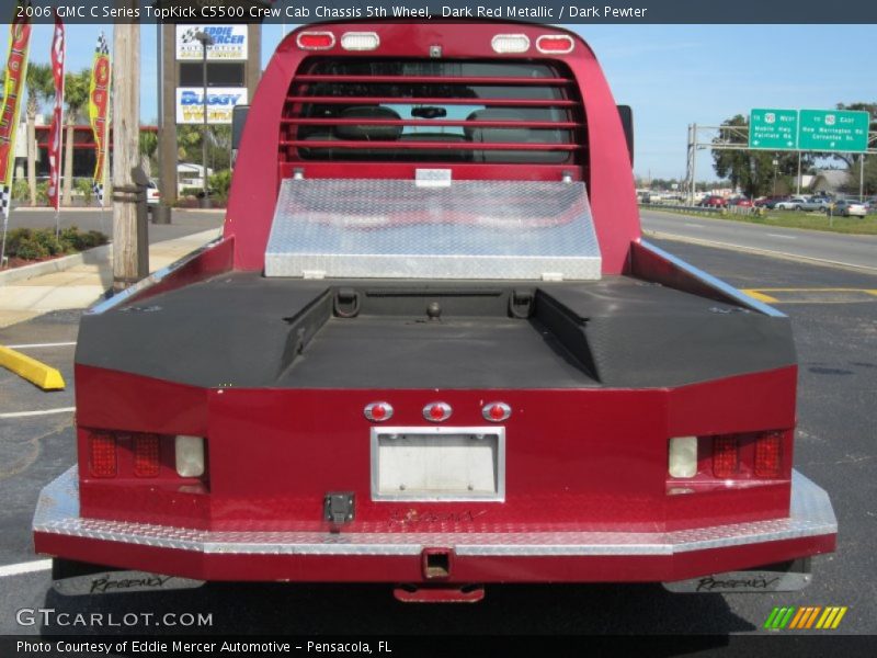 Dark Red Metallic / Dark Pewter 2006 GMC C Series TopKick C5500 Crew Cab Chassis 5th Wheel