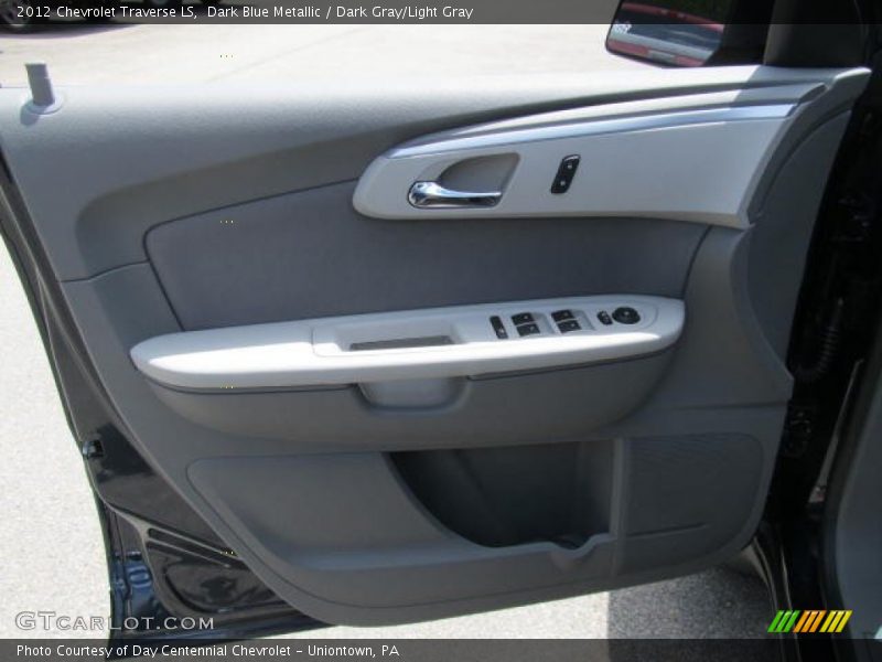 Dark Blue Metallic / Dark Gray/Light Gray 2012 Chevrolet Traverse LS