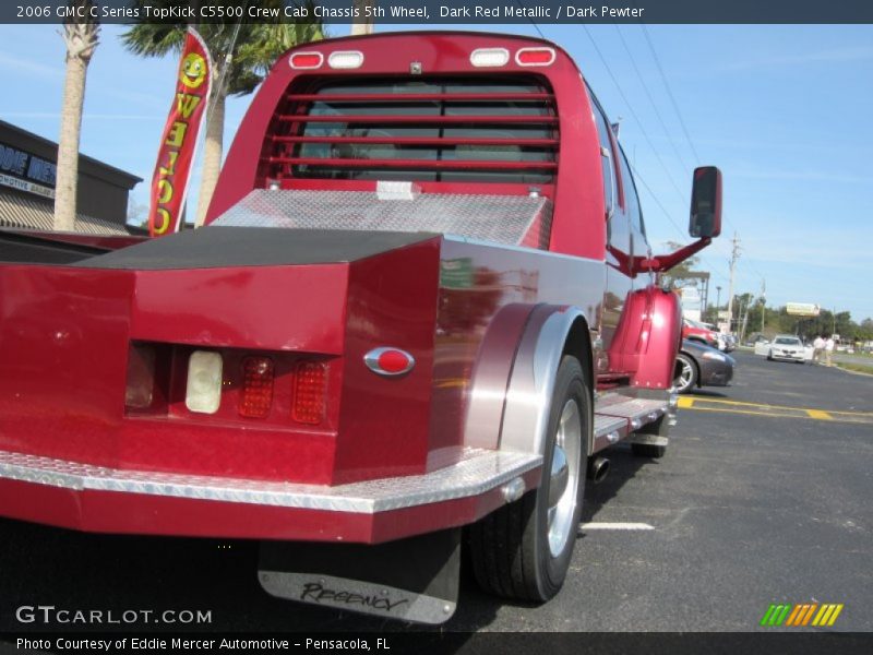 Dark Red Metallic / Dark Pewter 2006 GMC C Series TopKick C5500 Crew Cab Chassis 5th Wheel