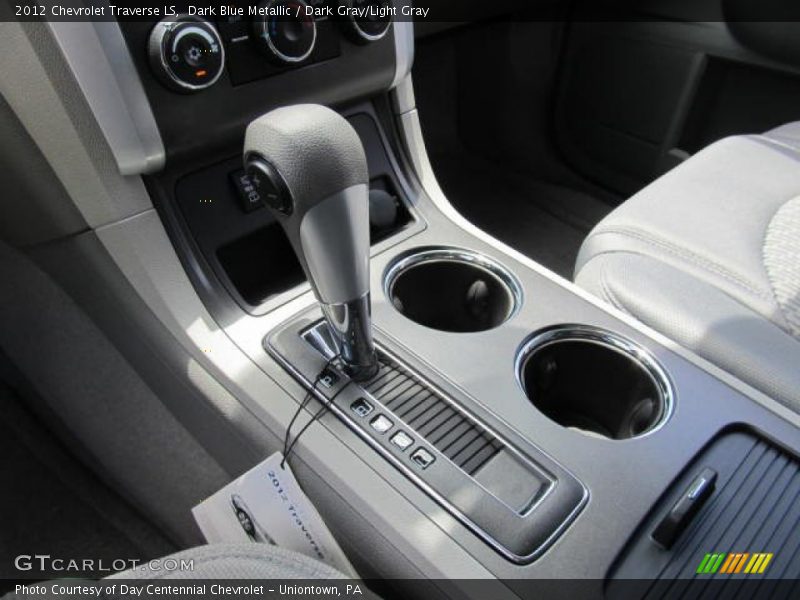 Dark Blue Metallic / Dark Gray/Light Gray 2012 Chevrolet Traverse LS