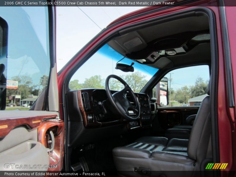 Dark Red Metallic / Dark Pewter 2006 GMC C Series TopKick C5500 Crew Cab Chassis 5th Wheel