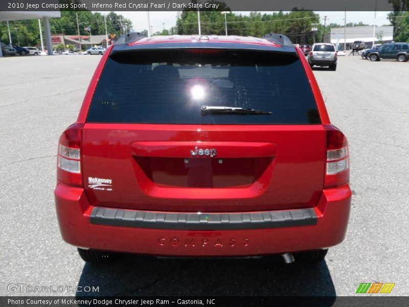 Inferno Red Crystal Pearl / Dark Slate Gray 2010 Jeep Compass Sport