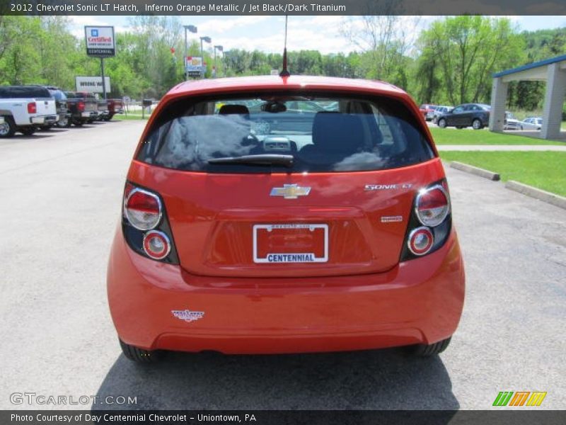 Inferno Orange Metallic / Jet Black/Dark Titanium 2012 Chevrolet Sonic LT Hatch