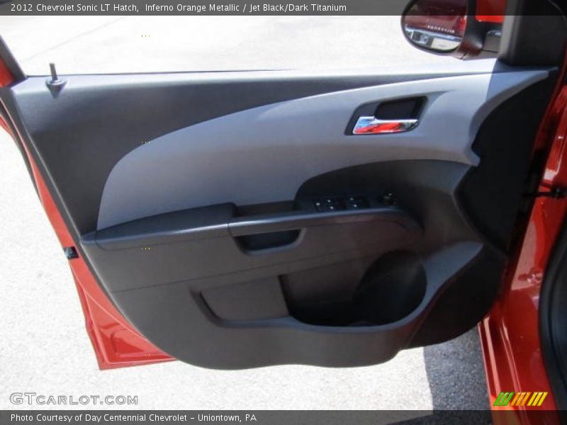 Inferno Orange Metallic / Jet Black/Dark Titanium 2012 Chevrolet Sonic LT Hatch