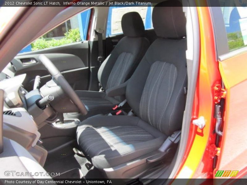 Inferno Orange Metallic / Jet Black/Dark Titanium 2012 Chevrolet Sonic LT Hatch