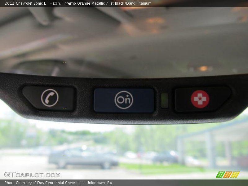 Inferno Orange Metallic / Jet Black/Dark Titanium 2012 Chevrolet Sonic LT Hatch