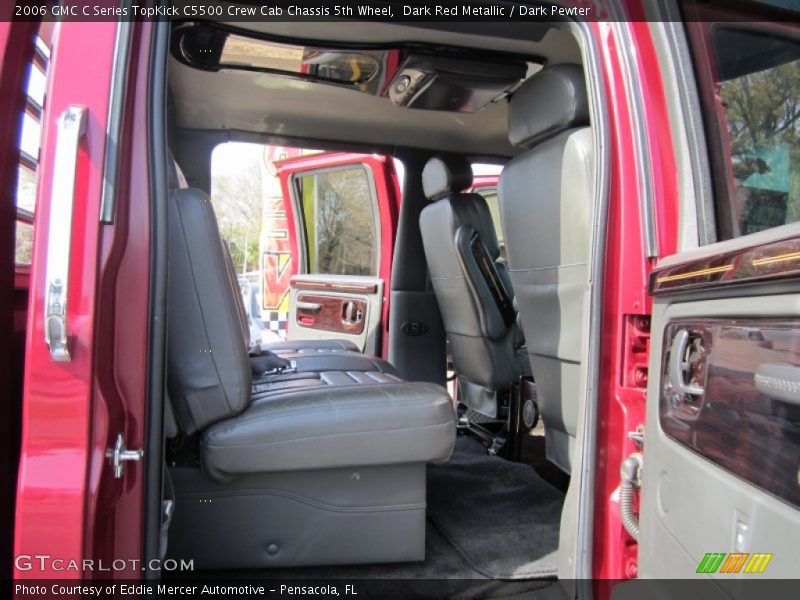 Dark Red Metallic / Dark Pewter 2006 GMC C Series TopKick C5500 Crew Cab Chassis 5th Wheel