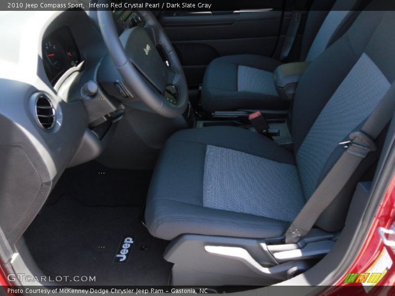 Inferno Red Crystal Pearl / Dark Slate Gray 2010 Jeep Compass Sport